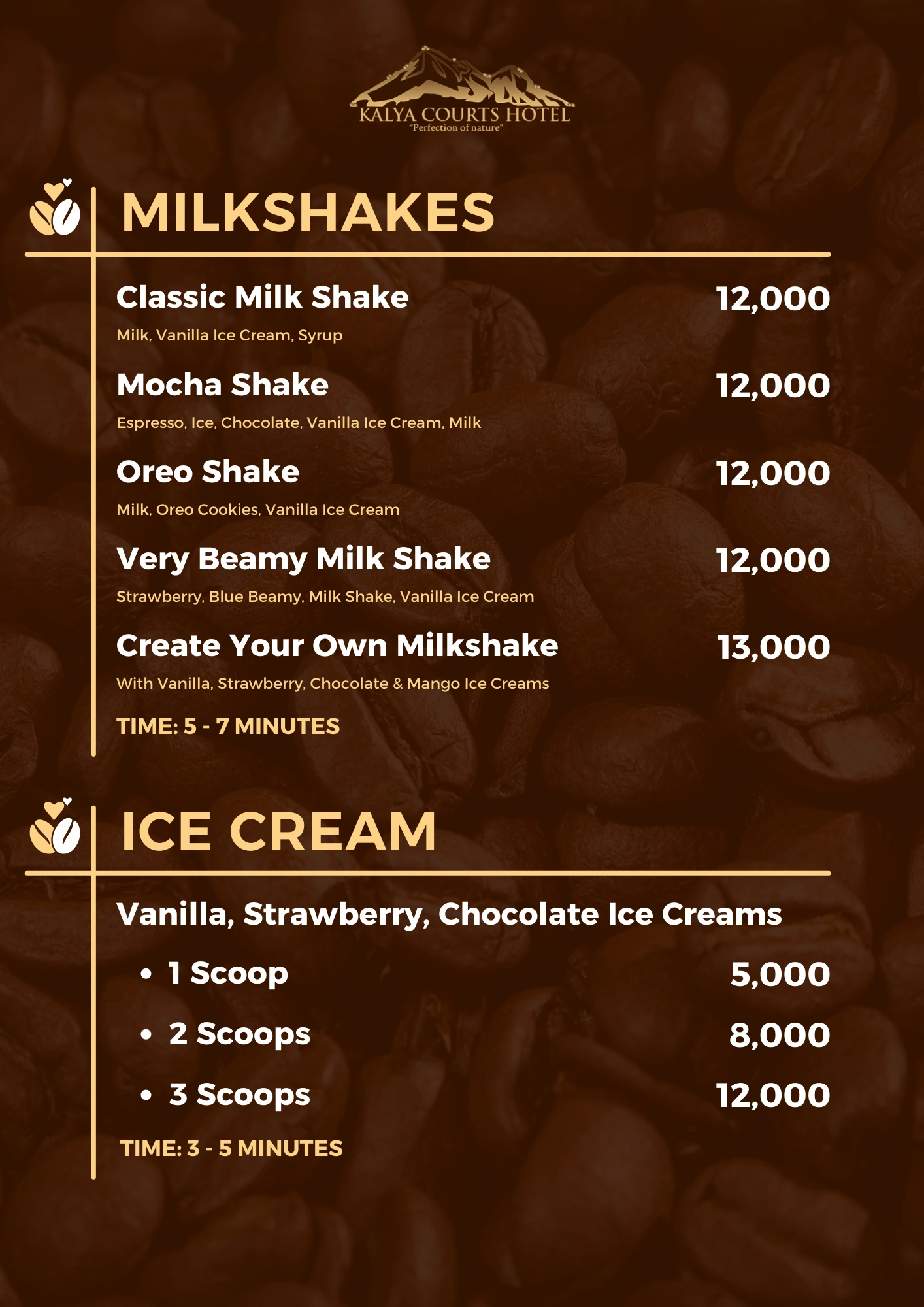 Milkshakes