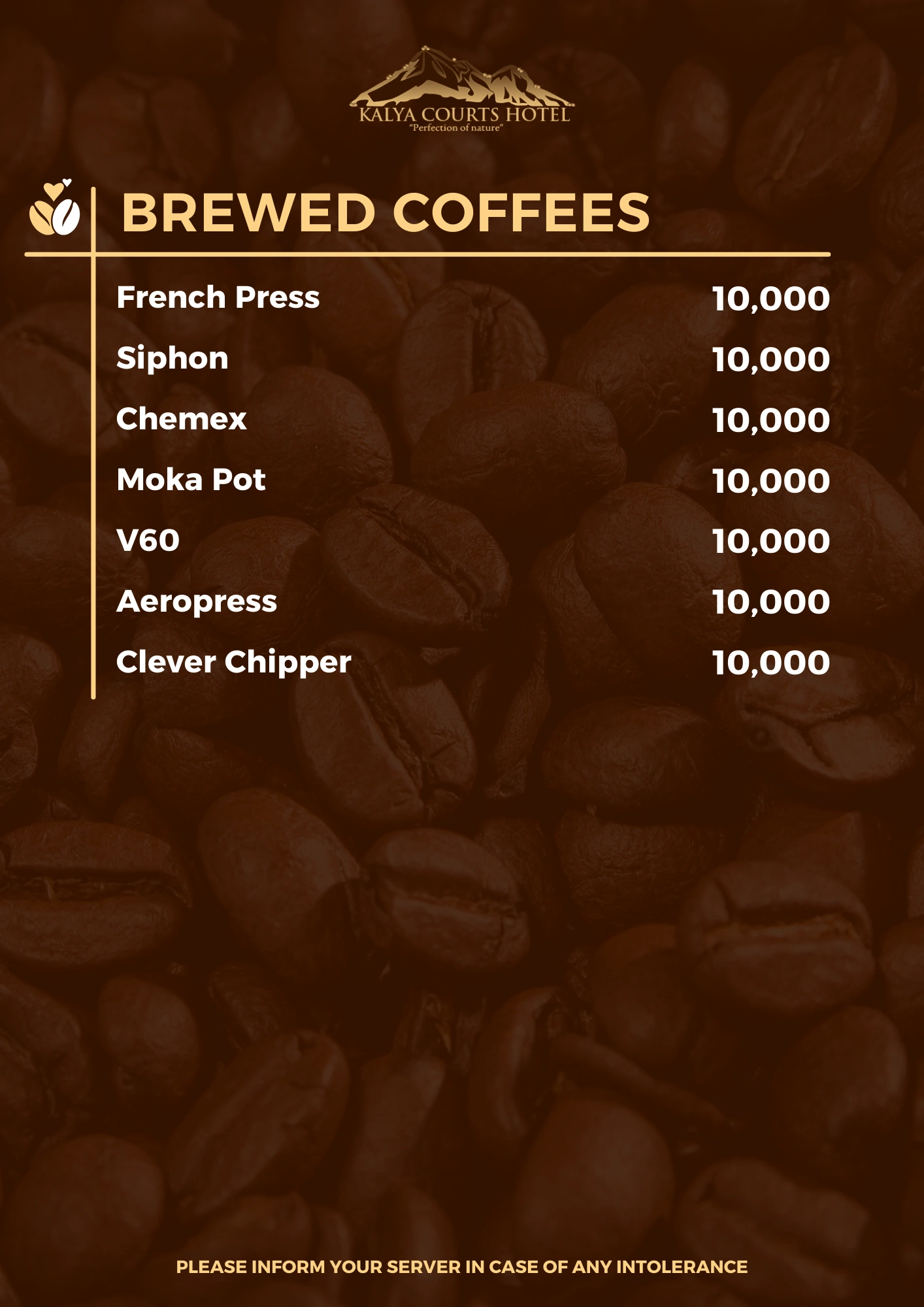 Brewed Coffees